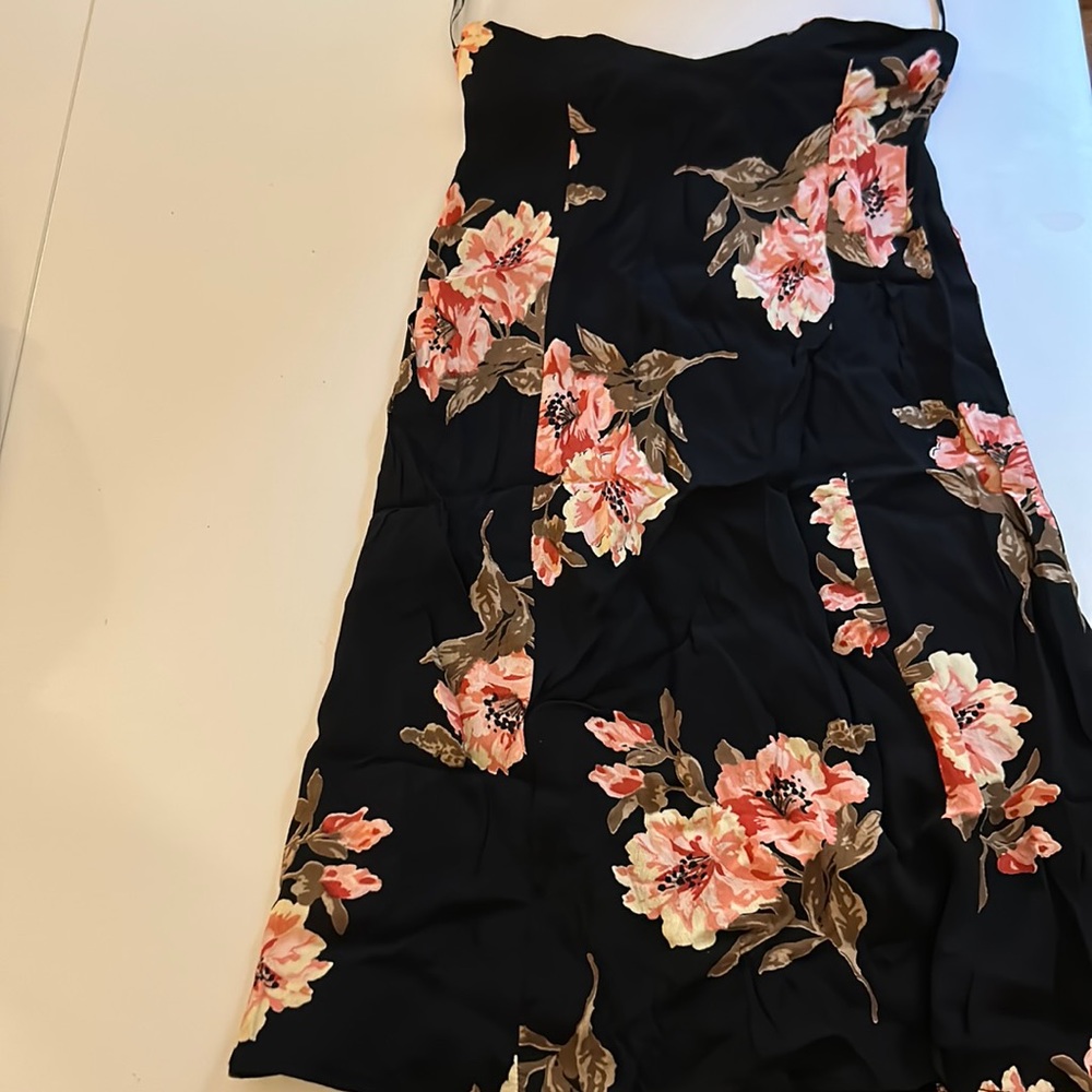 Reformation mid length floral skirt